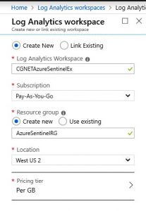 azure sentinel log analytics