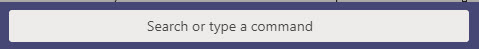 Microsoft Teams Command Bar