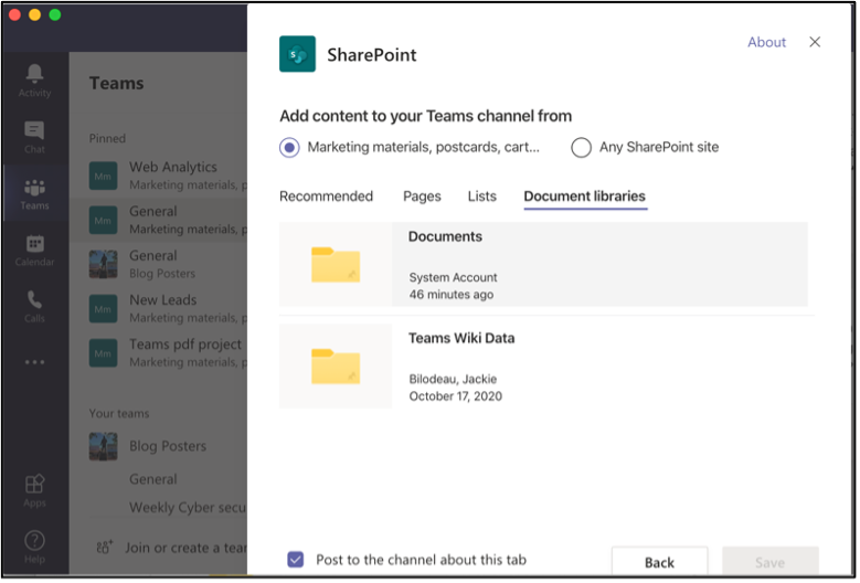 sharepoint options