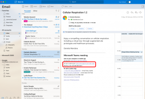 New Teams Meeting feature: join outlook meeting