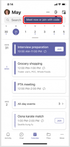 New Teams Meeting feature:join mobile teams meeting