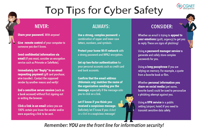 Cyber Safety Tips poster thumbnail