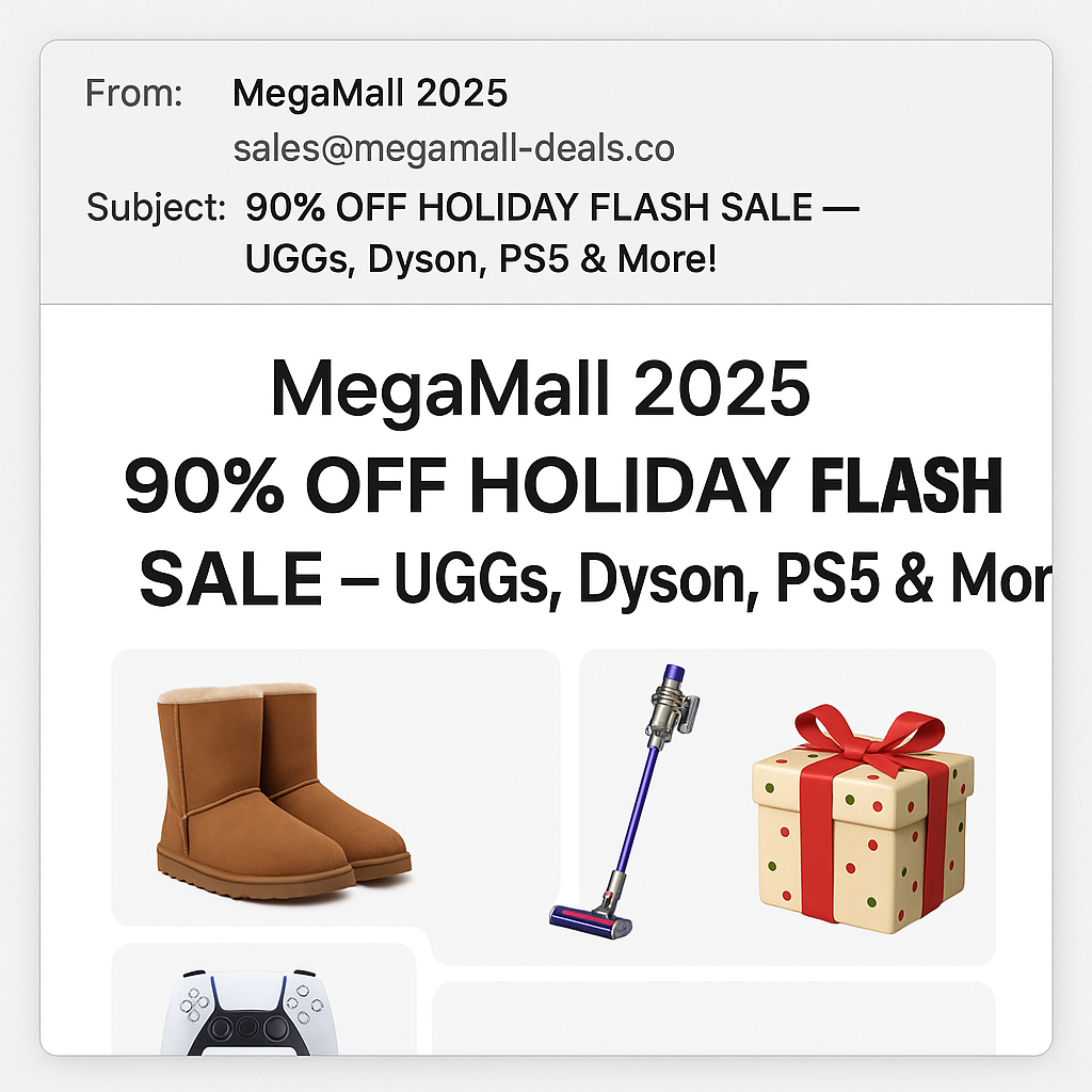 holiday scam example