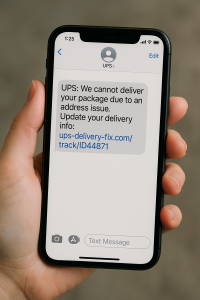 holiday smishing scam